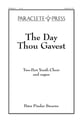 Day Thou Gavest Two-Part choral sheet music cover